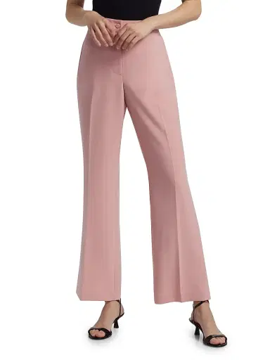 Elie Tahari Women's Tanner Stretch Straight-Leg Trousers - Light Dragon | Thumbnail 3 Elie Tahari Women's Tanner Stretch Straight-Leg Trousers - Light Dragon | Thumbnail 3