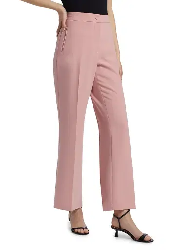 Elie Tahari Women's Tanner Stretch Straight-Leg Trousers - Light Dragon | Thumbnail 4 Elie Tahari Women's Tanner Stretch Straight-Leg Trousers - Light Dragon | Thumbnail 4