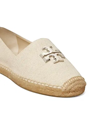 Tory Burch Women's Eleanor Canvas Espadrilles - New Cream - Size 9.5 | Thumbnail 4 Tory Burch Women's Eleanor Canvas Espadrilles - New Cream - Size 9.5 | Thumbnail 4