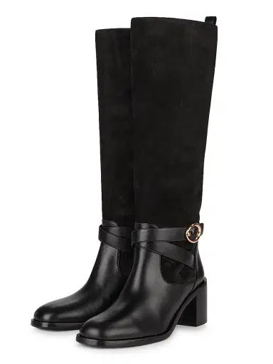Stuart Weitzman Women's Benni 55MM Leather Riding Boots - Black | Thumbnail 2 Stuart Weitzman Women's Benni 55MM Leather Riding Boots - Black | Thumbnail 2