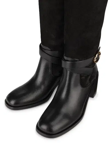 Stuart Weitzman Women's Benni 55MM Leather Riding Boots - Black | Thumbnail 4 Stuart Weitzman Women's Benni 55MM Leather Riding Boots - Black | Thumbnail 4