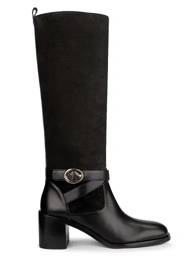 Stuart Weitzman Women's Benni 55MM Leather Riding Boots - Black | Thumbnail 1 Stuart Weitzman Women's Benni 55MM Leather Riding Boots - Black | Thumbnail 1