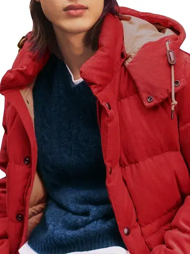 Polo Ralph Lauren Men's The Wainwright Corduroy Hooded Down Jacket - Spring Red | Thumbnail 8 Polo Ralph Lauren Men's The Wainwright Corduroy Hooded Down Jacket - Spring Red | Thumbnail 8