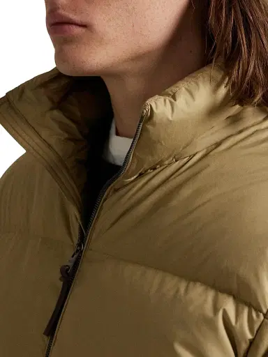Polo Ralph Lauren Men's Quilted Down Hood Jacket - Khaki | Thumbnail 6 Polo Ralph Lauren Men's Quilted Down Hood Jacket - Khaki | Thumbnail 6