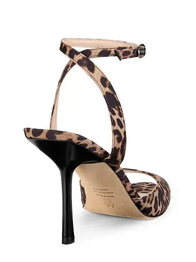 Stuart Weitzman Women's Lexington 85MM Leopard-Print Sandals - Classic Lite | Thumbnail 3 Stuart Weitzman Women's Lexington 85MM Leopard-Print Sandals - Classic Lite | Thumbnail 3