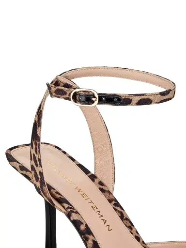 Stuart Weitzman Women's Lexington 85MM Leopard-Print Sandals - Classic Lite | Thumbnail 5 Stuart Weitzman Women's Lexington 85MM Leopard-Print Sandals - Classic Lite | Thumbnail 5