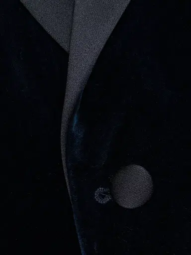 Saks Fifth Avenue Men's COLLECTION Classic Velvet Jacket - Navy | Thumbnail 7 Saks Fifth Avenue Men's COLLECTION Classic Velvet Jacket - Navy | Thumbnail 7