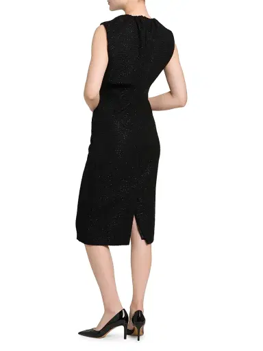 Kiton Women's Sparkle Sleeveless Midi-Dress - Black | Thumbnail 5 Kiton Women's Sparkle Sleeveless Midi-Dress - Black | Thumbnail 5