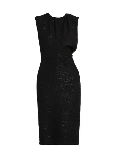 Kiton Women's Sparkle Sleeveless Midi-Dress - Black | Thumbnail 1 Kiton Women's Sparkle Sleeveless Midi-Dress - Black | Thumbnail 1