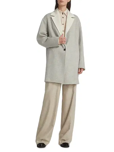Kiton Women's Two-Tone Cashmere Jacket - Grey | Thumbnail 2 Kiton Women's Two-Tone Cashmere Jacket - Grey | Thumbnail 2