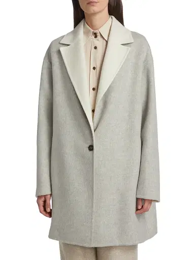 Kiton Women's Two-Tone Cashmere Jacket - Grey | Thumbnail 3 Kiton Women's Two-Tone Cashmere Jacket - Grey | Thumbnail 3