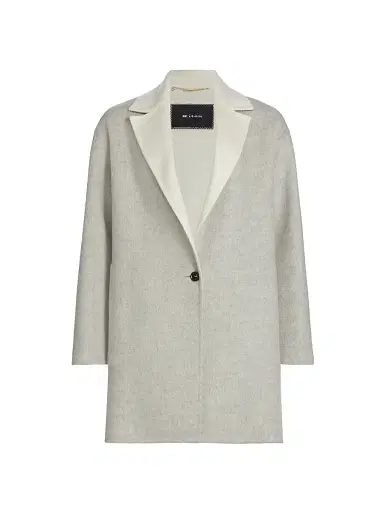 Kiton Women's Two-Tone Cashmere Jacket - Grey | Thumbnail 1 Kiton Women's Two-Tone Cashmere Jacket - Grey | Thumbnail 1