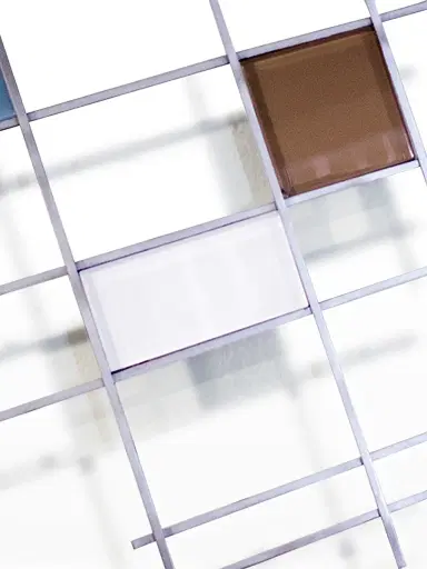 Karo Studios Gridded Glass & Metal Wall Sculpture | Thumbnail 3 Karo Studios Gridded Glass & Metal Wall Sculpture | Thumbnail 3