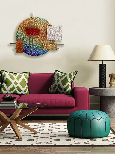 Karo Studios Dichro Glass & Steel Wall Sculpture | Thumbnail 2 Karo Studios Dichro Glass & Steel Wall Sculpture | Thumbnail 2