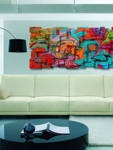 Karo Studios Joy Aluminum & Steel Wall Sculpture | Thumbnail 3 Karo Studios Joy Aluminum & Steel Wall Sculpture | Thumbnail 3
