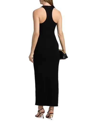 Ronny Kobo Women's Ziamara Column Maxi Dress - Black | Thumbnail 5 Ronny Kobo Women's Ziamara Column Maxi Dress - Black | Thumbnail 5