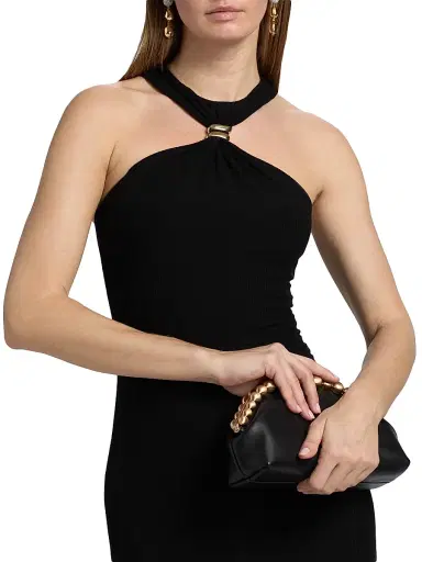 Ronny Kobo Women's Ziamara Column Maxi Dress - Black | Thumbnail 6 Ronny Kobo Women's Ziamara Column Maxi Dress - Black | Thumbnail 6