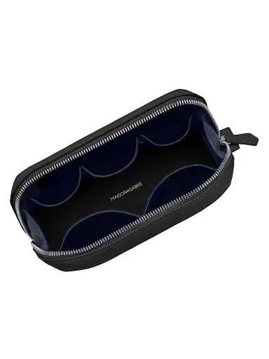 MAISON de SABRÉ Leather Tech Pouch - Black Caviar | Thumbnail 4 MAISON de SABRÉ Leather Tech Pouch - Black Caviar | Thumbnail 4