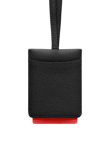 MAISON de SABRÉ Leather ID Lanyard Holder - Rouge Noir | Thumbnail 4 MAISON de SABRÉ Leather ID Lanyard Holder - Rouge Noir | Thumbnail 4
