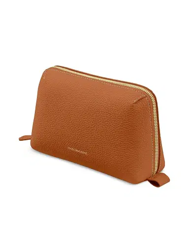 MAISON de SABRÉ Leather Tech Pouch - Pecan Brown | Thumbnail 3 MAISON de SABRÉ Leather Tech Pouch - Pecan Brown | Thumbnail 3