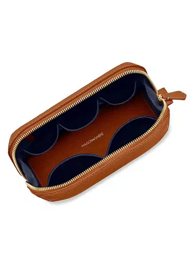 MAISON de SABRÉ Leather Tech Pouch - Pecan Brown | Thumbnail 5 MAISON de SABRÉ Leather Tech Pouch - Pecan Brown | Thumbnail 5