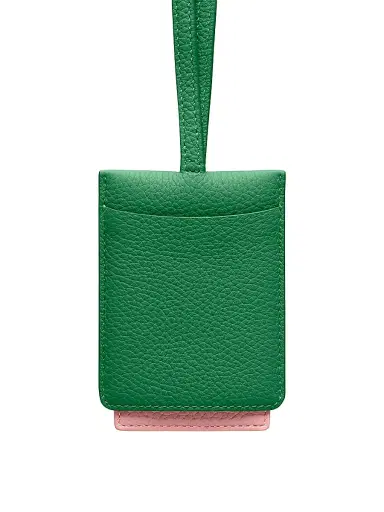 MAISON de SABRÉ Leather ID Lanyard Holder - Emerald Lily | Thumbnail 4 MAISON de SABRÉ Leather ID Lanyard Holder - Emerald Lily | Thumbnail 4