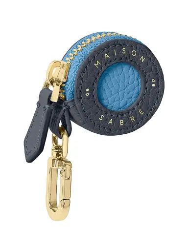 Maison de Sabre Women's Leather AirTag Charm - Graphite Sky | Thumbnail 3 Maison de Sabre Women's Leather AirTag Charm - Graphite Sky | Thumbnail 3
