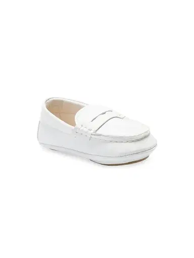 Moustache Baby Boy's Penny Loafers - White 5 (Baby) | Thumbnail 1 Moustache Baby Boy's Penny Loafers - White 5 (Baby) | Thumbnail 1