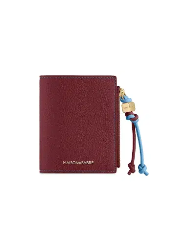 MAISON de SABRÉ Women's Leather Bifold Wallet - Plum Sky | Thumbnail 1 MAISON de SABRÉ Women's Leather Bifold Wallet - Plum Sky | Thumbnail 1