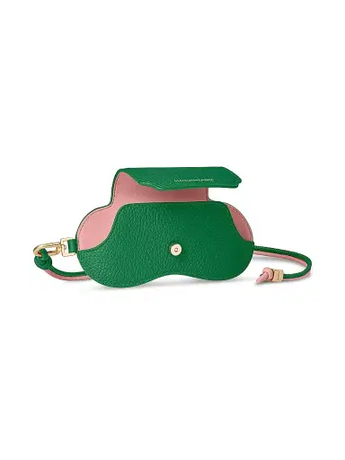 Maison de Sabre Women's Leather Sunglasses Sling Case - Emerald Lily | Thumbnail 2 Maison de Sabre Women's Leather Sunglasses Sling Case - Emerald Lily | Thumbnail 2