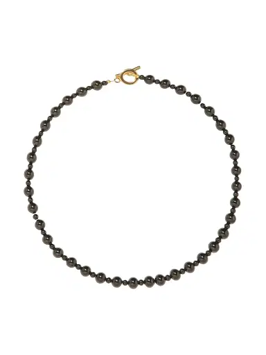 Jennifer Behr Women's Dhara 18K-Gold-Plated & Black Onyx Beaded Necklace - Black | Thumbnail 1 Jennifer Behr Women's Dhara 18K-Gold-Plated & Black Onyx Beaded Necklace - Black | Thumbnail 1