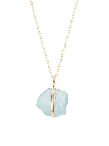 Jia Jia Women's 14K Yellow Gold & Birthstone Pendant Necklace - March | Thumbnail 1 Jia Jia Women's 14K Yellow Gold & Birthstone Pendant Necklace - March | Thumbnail 1