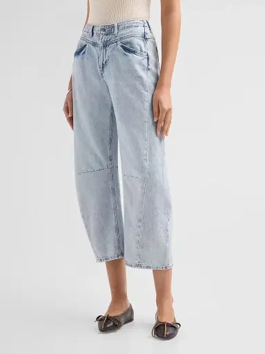 Le Jean Women's Selena Cuffed Crop Jeans - Wild And Free | Thumbnail 4 Le Jean Women's Selena Cuffed Crop Jeans - Wild And Free | Thumbnail 4