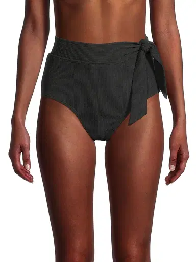 Change of Scenery Women's Tie-Waist Bikini Bottom - Black Texture - Size XS | Thumbnail 3 Change of Scenery Women's Tie-Waist Bikini Bottom - Black Texture - Size XS | Thumbnail 3