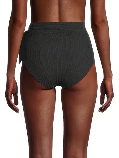 Change of Scenery Women's Tie-Waist Bikini Bottom - Black Texture - Size XS | Thumbnail 5 Change of Scenery Women's Tie-Waist Bikini Bottom - Black Texture - Size XS | Thumbnail 5