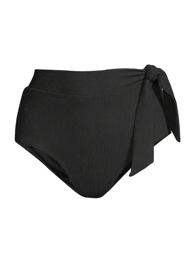 Change of Scenery Women's Tie-Waist Bikini Bottom - Black Texture - Size XS | Thumbnail 1 Change of Scenery Women's Tie-Waist Bikini Bottom - Black Texture - Size XS | Thumbnail 1