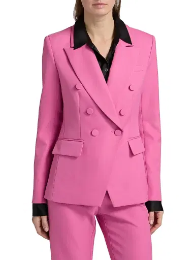 Toccin Women's Kylie Double-Breasted Blazer - Fuchsia | Thumbnail 3 Toccin Women's Kylie Double-Breasted Blazer - Fuchsia | Thumbnail 3