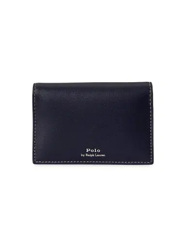 Polo Ralph Lauren Women's Polo Bear Bifold Leather Card Case | Thumbnail 3 Polo Ralph Lauren Women's Polo Bear Bifold Leather Card Case | Thumbnail 3