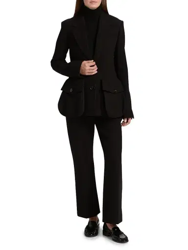 Proenza Schouler Women's Silva Scuba Single-Breasted Blazer | Thumbnail 2 Proenza Schouler Women's Silva Scuba Single-Breasted Blazer | Thumbnail 2