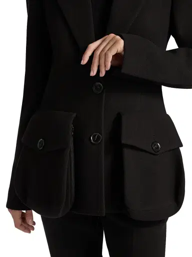 Proenza Schouler Women's Silva Scuba Single-Breasted Blazer | Thumbnail 7 Proenza Schouler Women's Silva Scuba Single-Breasted Blazer | Thumbnail 7