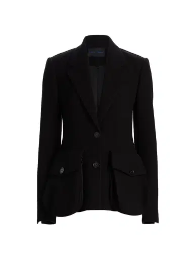 Proenza Schouler Women's Silva Scuba Single-Breasted Blazer | Thumbnail 1 Proenza Schouler Women's Silva Scuba Single-Breasted Blazer | Thumbnail 1
