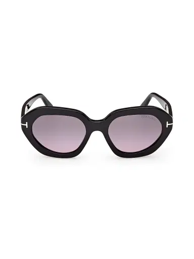 TOM FORD Women's Meryl 53MM Oval Sunglasses - Black Purple | Thumbnail 2 TOM FORD Women's Meryl 53MM Oval Sunglasses - Black Purple | Thumbnail 2