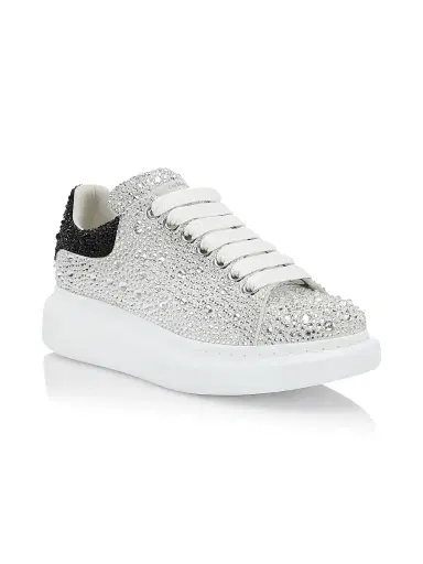 Alexander McQueen Women's Crystal Overiszed Glitter Embellished Chunky Sneakers | Thumbnail 2 Alexander McQueen Women's Crystal Overiszed Glitter Embellished Chunky Sneakers | Thumbnail 2