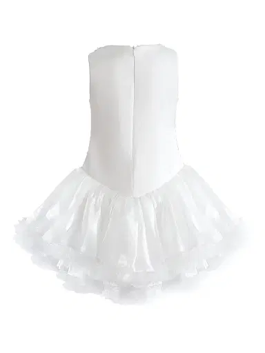 Tulleen Little Girl's & Girl's Floral Tulle Dress - White | Thumbnail 2 Tulleen Little Girl's & Girl's Floral Tulle Dress - White | Thumbnail 2