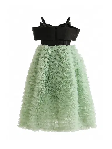 Tulleen Little Girl's & Girl's Marcella Dress - Green | Thumbnail 2 Tulleen Little Girl's & Girl's Marcella Dress - Green | Thumbnail 2