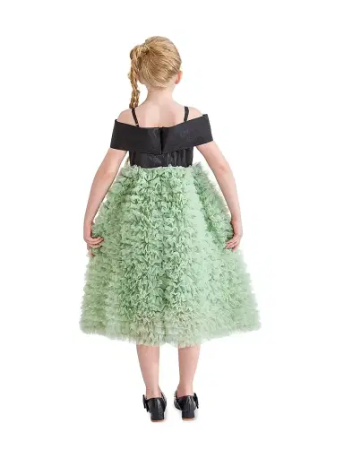 Tulleen Little Girl's & Girl's Marcella Dress - Green | Thumbnail 6 Tulleen Little Girl's & Girl's Marcella Dress - Green | Thumbnail 6