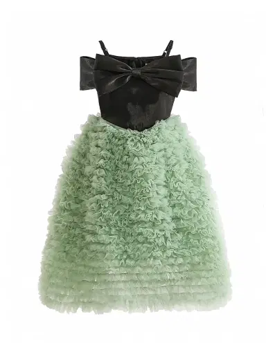 Tulleen Little Girl's & Girl's Marcella Dress - Green | Thumbnail 1 Tulleen Little Girl's & Girl's Marcella Dress - Green | Thumbnail 1