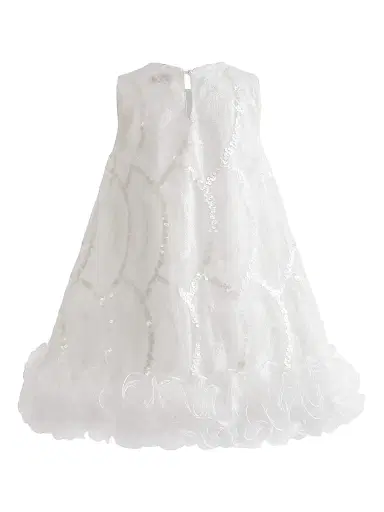 Tulleen Little Girl's & Girl's Fiora Dress - White | Thumbnail 2 Tulleen Little Girl's & Girl's Fiora Dress - White | Thumbnail 2