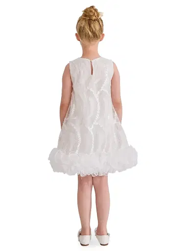 Tulleen Little Girl's & Girl's Fiora Dress - White | Thumbnail 6 Tulleen Little Girl's & Girl's Fiora Dress - White | Thumbnail 6
