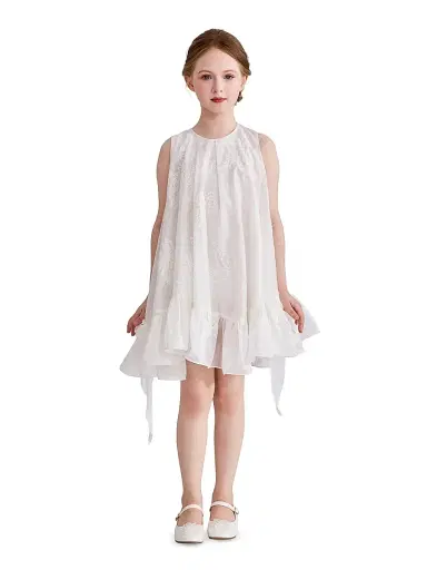 Tulleen Little Girl's & Girl's Marcelline Dress - White | Thumbnail 3 Tulleen Little Girl's & Girl's Marcelline Dress - White | Thumbnail 3